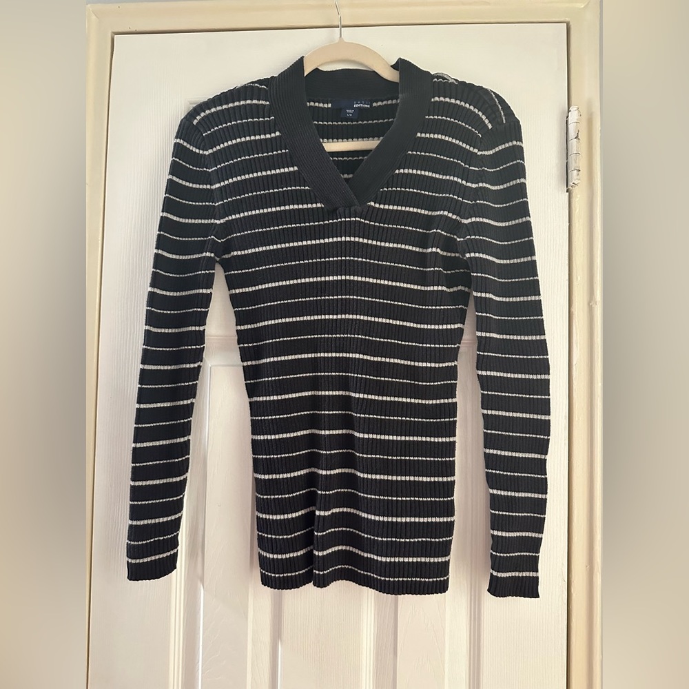 Brand- basic edition; size- Large; color dark blue & silver